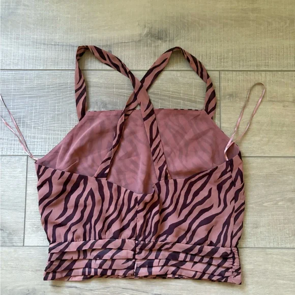 ASTR The Label Mauve Zebra Print Tank Top - Picture 8 of 9